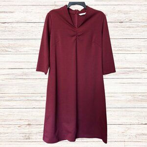 Liz Claibourne Classic Burgundy Dress